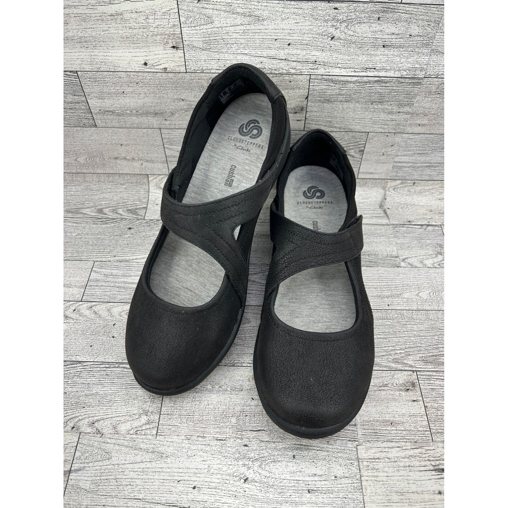Clarks Cloudsteppers Sillian Bella Women 8.5M Black Mary Jane Flats 261214574060